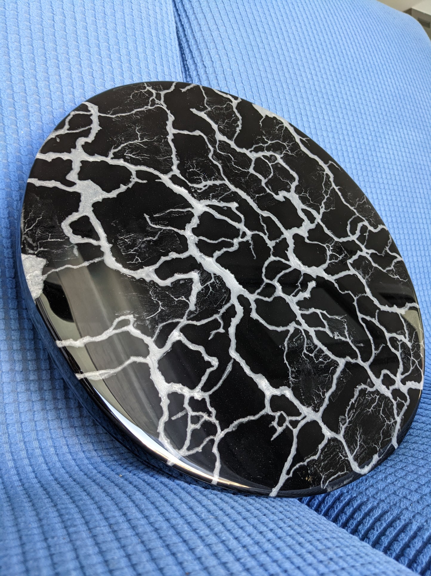 Fractal Burned Round Charcuterie Board - Customizable (15")