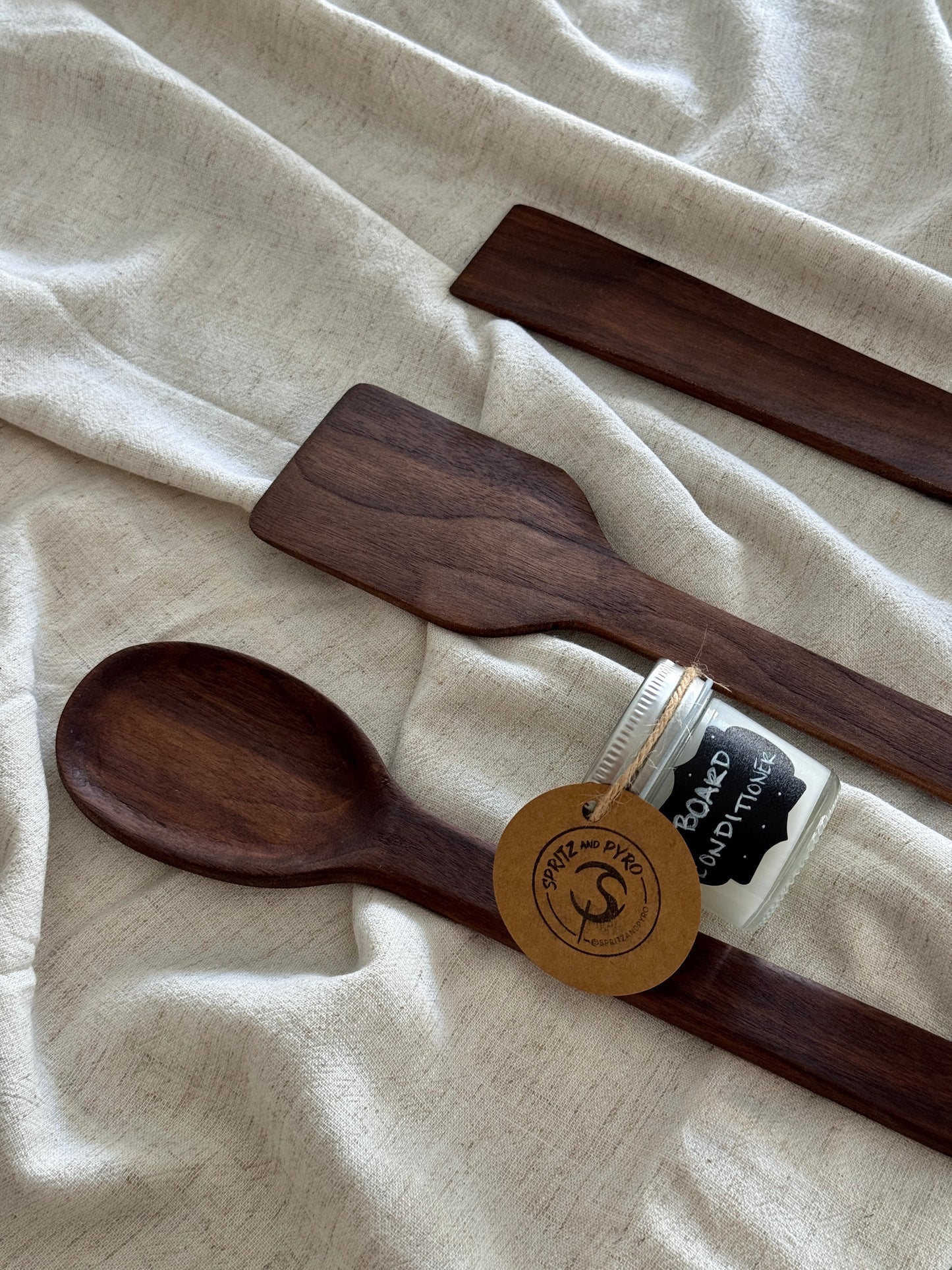 Handcrafted Hardwood Cooking Utensils – Wooden Spoon & Spatula