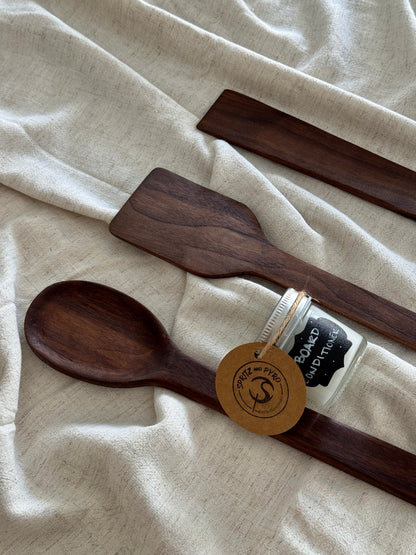 Handcrafted Hardwood Cooking Utensils – Wooden Spoon & Spatula