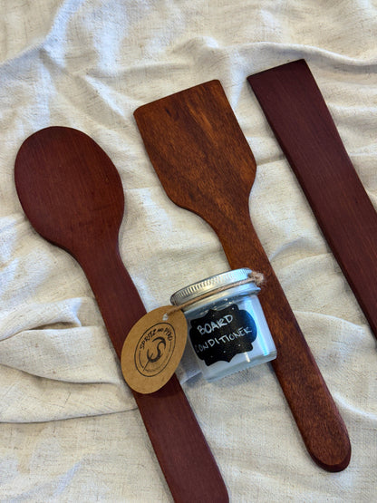 Handcrafted Hardwood Cooking Utensils – Wooden Spoon & Spatula