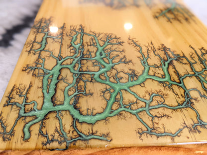 Sushi Board - Fractal Burned Serving Tray (16" x 9")