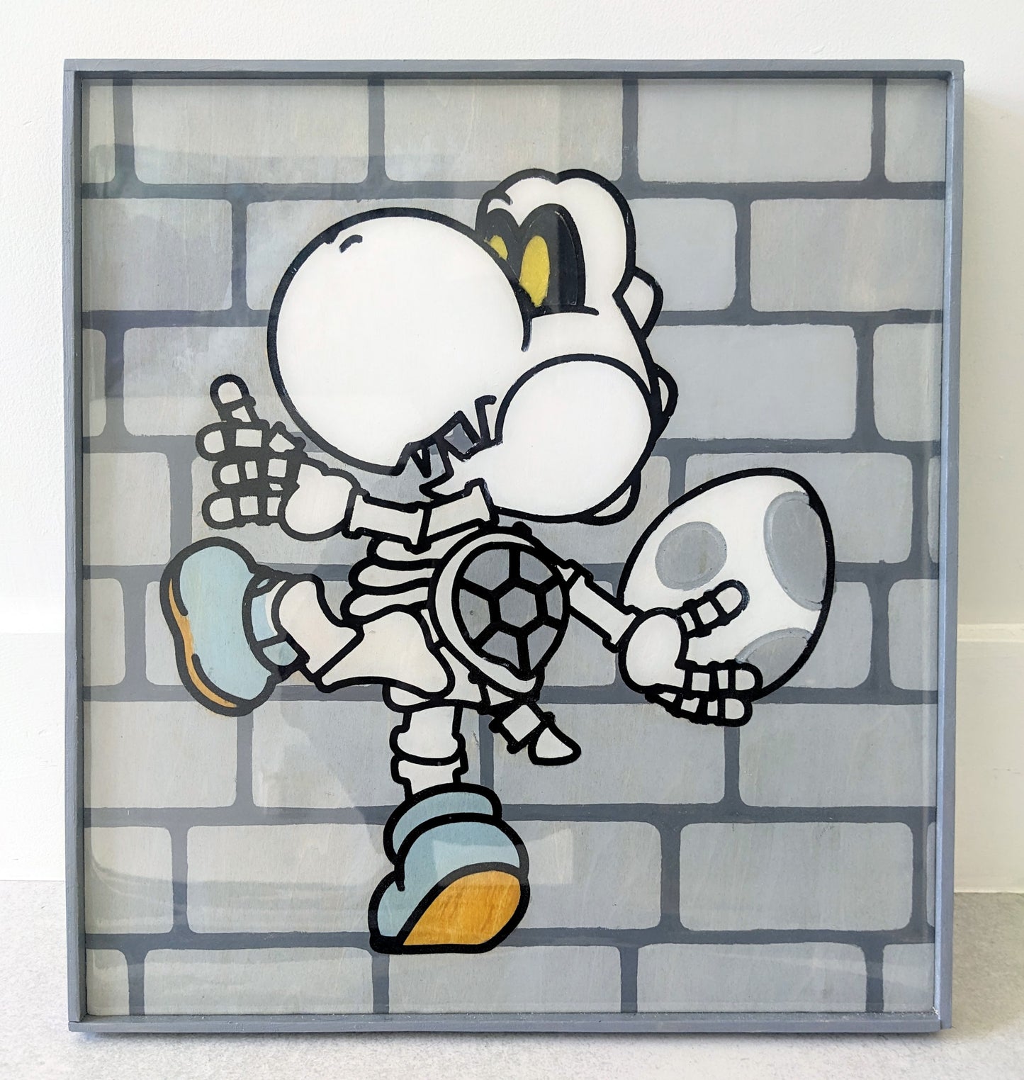"Dry Bones Run" Gaming Wall Art - Hand-Painted Wood Decor