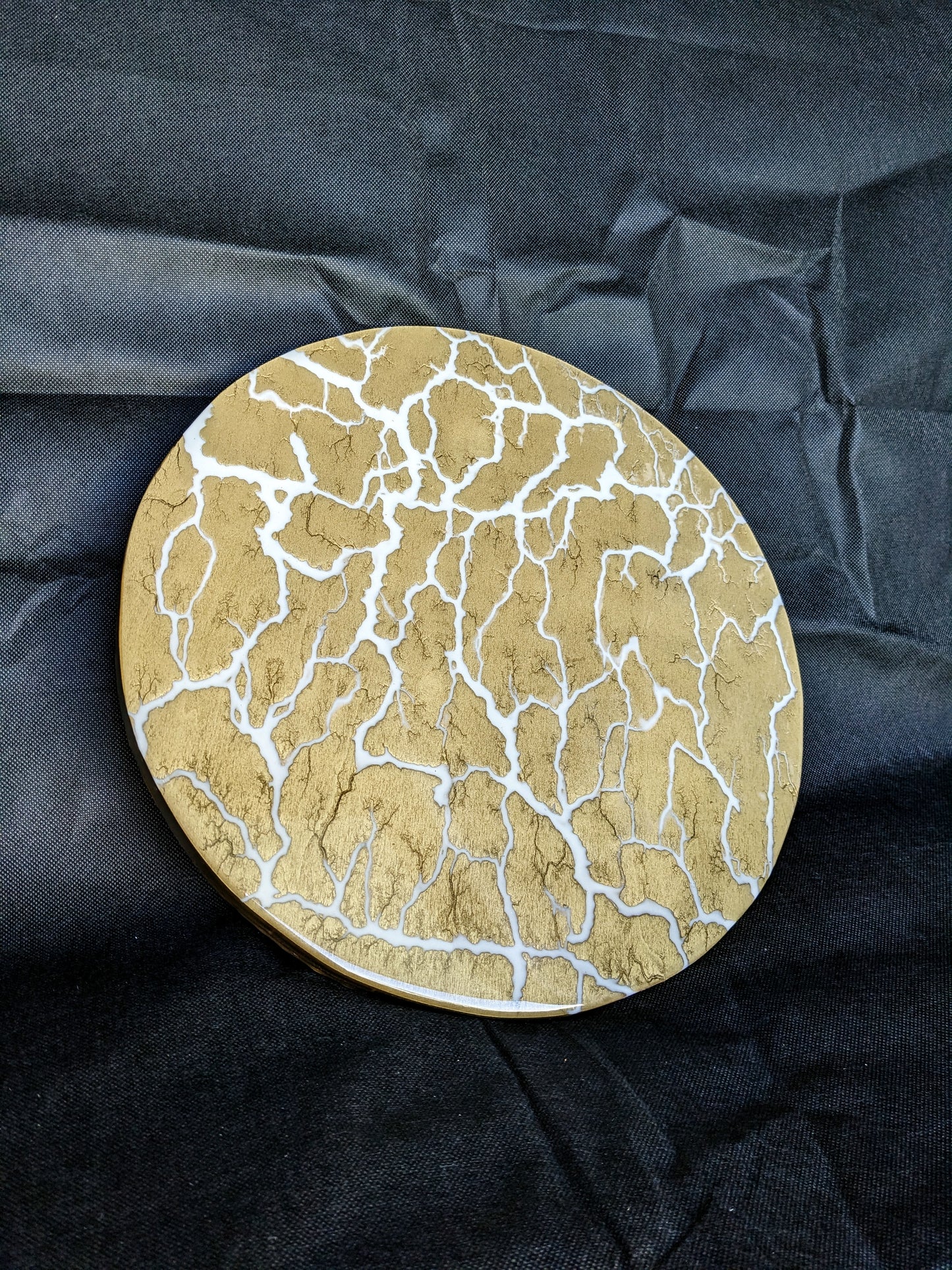 Fractal Burned Round Charcuterie Board - Customizable (15")