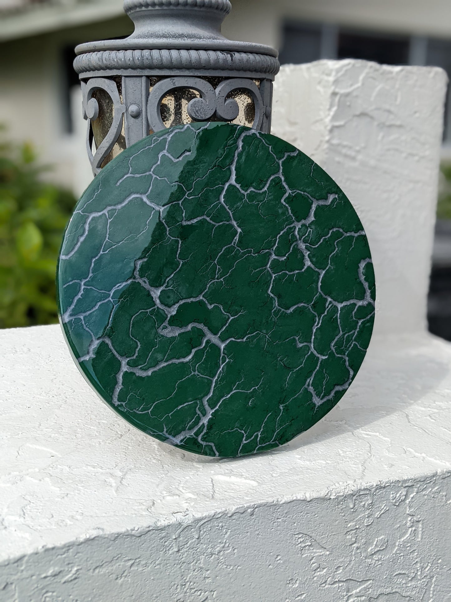 Fractal Burned Round Charcuterie Board - Customizable (15")