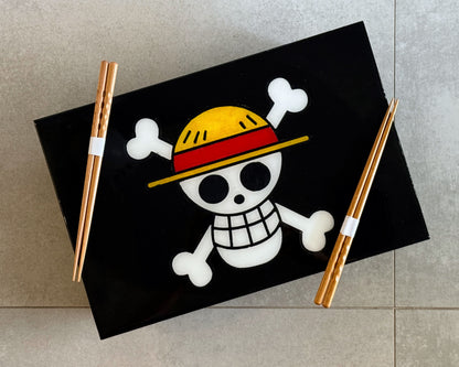 Anime-Inspired Pirate Flag Sushi Board