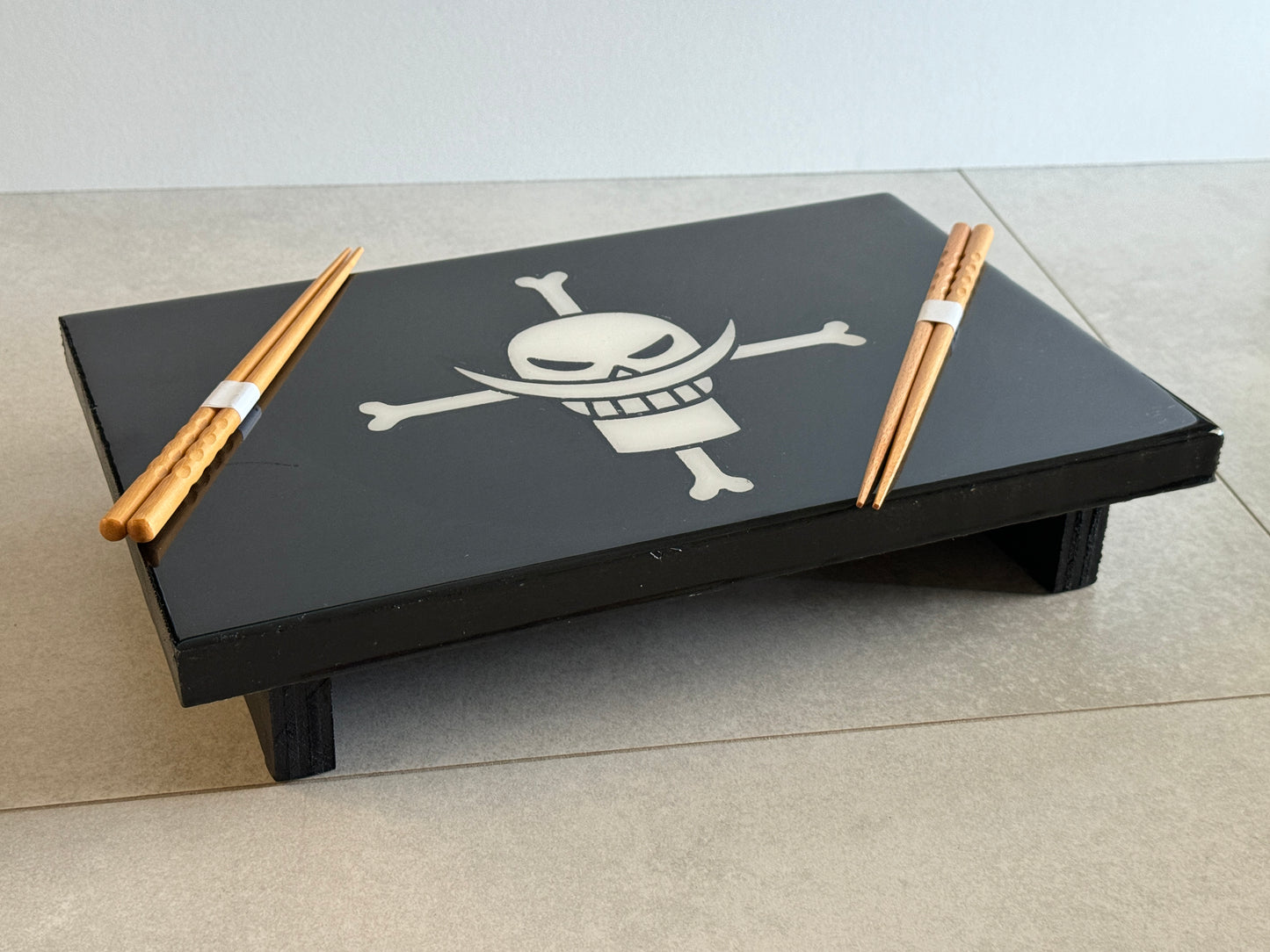 Anime-Inspired Pirate Flag Sushi Board